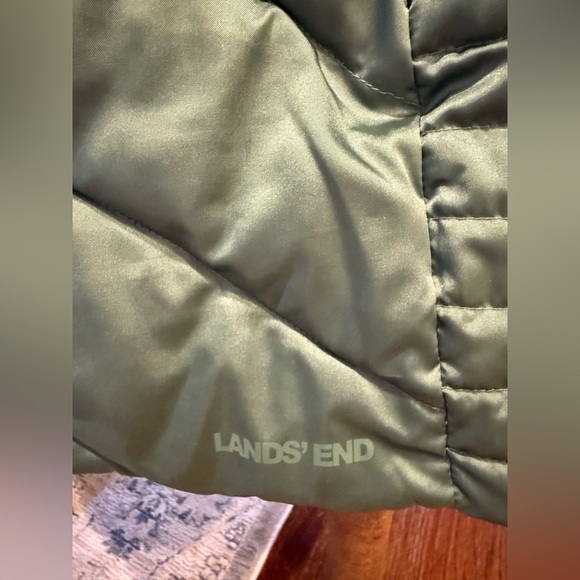 Lands' End Forest Green Quilted Jacket - Picture 3 of 12